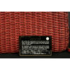 Chanel Classic Red Leather and Wicker Flap Bag card