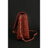 Chanel Classic Red Leather and Wicker Flap Bag right side