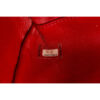 Chanel Classic Red Leather and Wicker Flap Bag serial