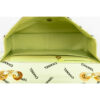 Chanel Classic Single Flap Maxi Green Cotton Gold Hardware interior