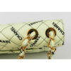 Chanel Classic Single Flap Maxi Green Cotton Gold Hardware links
