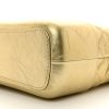 Chanel Gabrielle Medium Metallic Gold Chevron Calfskin Hobo Bag corner