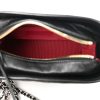 Chanel Gabrielle Small Black Chevron Calfskin Hobo Bag interior