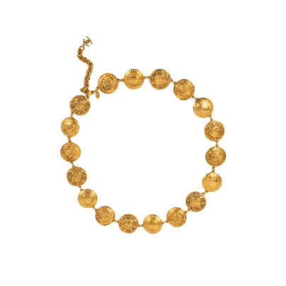 Chanel Gold Metal Belt Size M 85cm