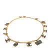 Chanel Gold and Black Metal Belt