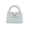 Chanel Kelly Shopper Nano Light Blue Calfskin Quilted Bag