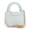 Chanel Kelly Shopper Nano Light Blue Calfskin Quilted Bag back