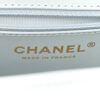 Chanel Kelly Shopper Nano Light Blue Calfskin Quilted Bag stamp