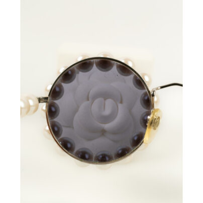Chanel Tinted Pearl Embellished Sunglasses 1