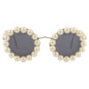 Chanel Tinted Pearl Embellished Sunglasses