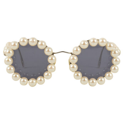 Chanel Tinted Pearl Embellished Sunglasses