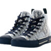 Christian Dior B23 Mens High Top Blue and White Sneakers Size 43