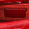Christian Dior Lady Dior Medium Red Patent Leather Bag stamp