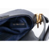 Christian Dior Saddle Bag Blue Leather Goldtone Hardware serial