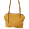 Gucci Bree Dome Yellow Leather Tote Bag