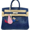 Hermes Birkin 25 Blue Sapphire Niloticus Lizard Palladium Hardware