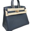 Hermes Birkin 25 Gris Misty Togo Leather Permabrass Hardware
