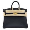 Hermes Birkin 25 Touch Lizard Black Togo Gold Hardware