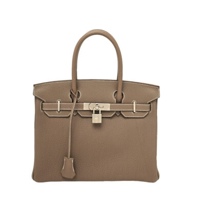 Hermes Birkin 30 Etoupe Togo Leather Palladium Hardware
