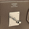 Hermes Birkin 30 Etoupe Togo Leather Palladium Hardware stamp
