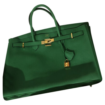 Hermes Birkin 30 Menthe Vert Bag in Togo Leather Gold Hardware