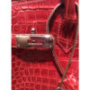 Hermes Birkin 35 Bag Red Crocodile Porosus Palladium Hardware 1