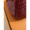 Hermes Birkin 35 Bag Red Crocodile Porosus Palladium Hardware corner