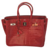 Hermes Birkin 35 Red Crocodile Porosus PHW