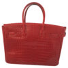Hermes Birkin 35 Red Crocodile Porosus PHW back