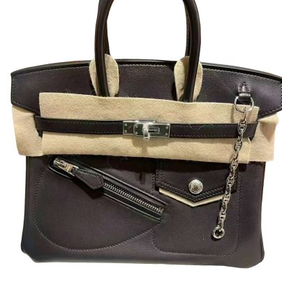 Hermes Birkin Rock 25 Black Volupto Palladium Hardware Limited Edition