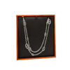 Hermes Farandole 120 Long Necklace with Silver Chaine D'Ancre Motifs