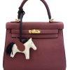 Hermes Kelly 25 Retourne Rouge H Togo Gold Hardware