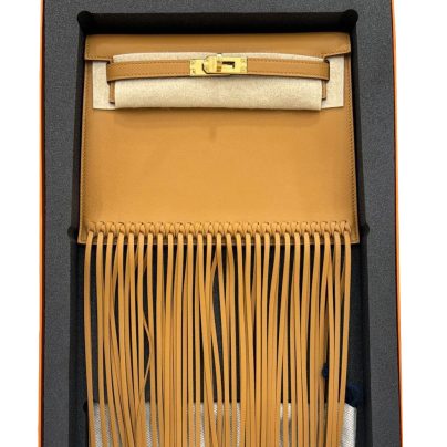 Hermes Kelly Danse Anate Fringe Sesame Swift Gold Hardware