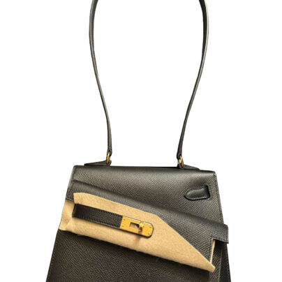 Hermes Kelly Sellier 20 Desordre Black Epsom Gold Hardware