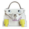 Hermes Kellydole Picto Epsom Nata White Lime Mauve Sylvestre PHW