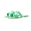 Hermes Oran Sandals Vert Pomme Epsom Leather Size 39