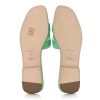 Hermes Oran Sandals Vert Pomme Epsom Leather Size 39 stamp