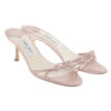 Jimmy Choo Dusty Pink Kitten Heel Mules