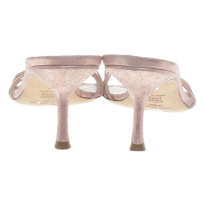 Jimmy Choo Dusty Pink Kitten Heel Mules back