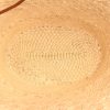 Loewe Medium Anagram Iraca Palm Natural Tan Basket Bag interior