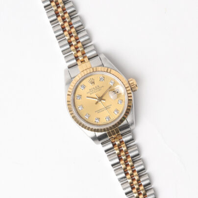 Rolex Lady Datejust 26mm Diamond Gold and Steel Watch