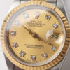Rolex Lady Datejust 26mm Diamond Gold and Steel Watch dial