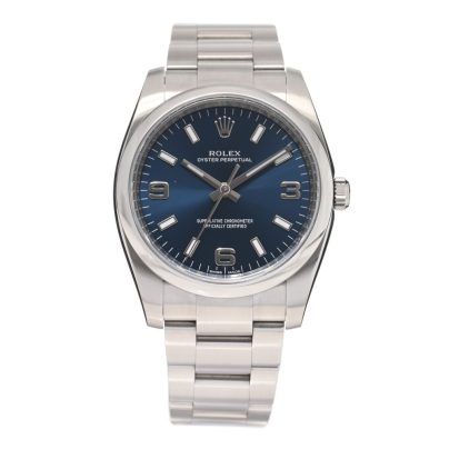 Rolex Oyster Perpetual 34mm Stainless Steel 114200 Blue Dial
