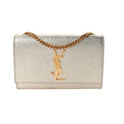Saint Laurent Kate Small Metallic Calfskin Gold Hardware
