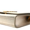 Saint Laurent Kate Small Metallic Calfskin Gold Hardware corner