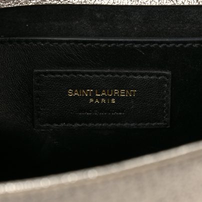 Saint Laurent Kate Small Metallic Calfskin Gold Hardware interior