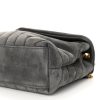 Saint Laurent Loulou Small Y Suede Grey Leather Gold Hardware side