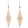 Tiffany 18k Gold and Diamond Mesh Earrings