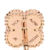 Van Cleef & Arpels Sweet Alhambra Carnelian 18k Rose Gold Earrings back