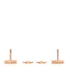 Van Cleef & Arpels Sweet Alhambra Carnelian 18k Rose Gold Earrings flat